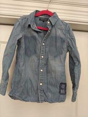 Tommy Hilfiger Light Blue Denim Button-Down Shirt